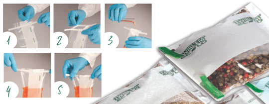 LABPLAS 無菌採樣袋產品五個步驟